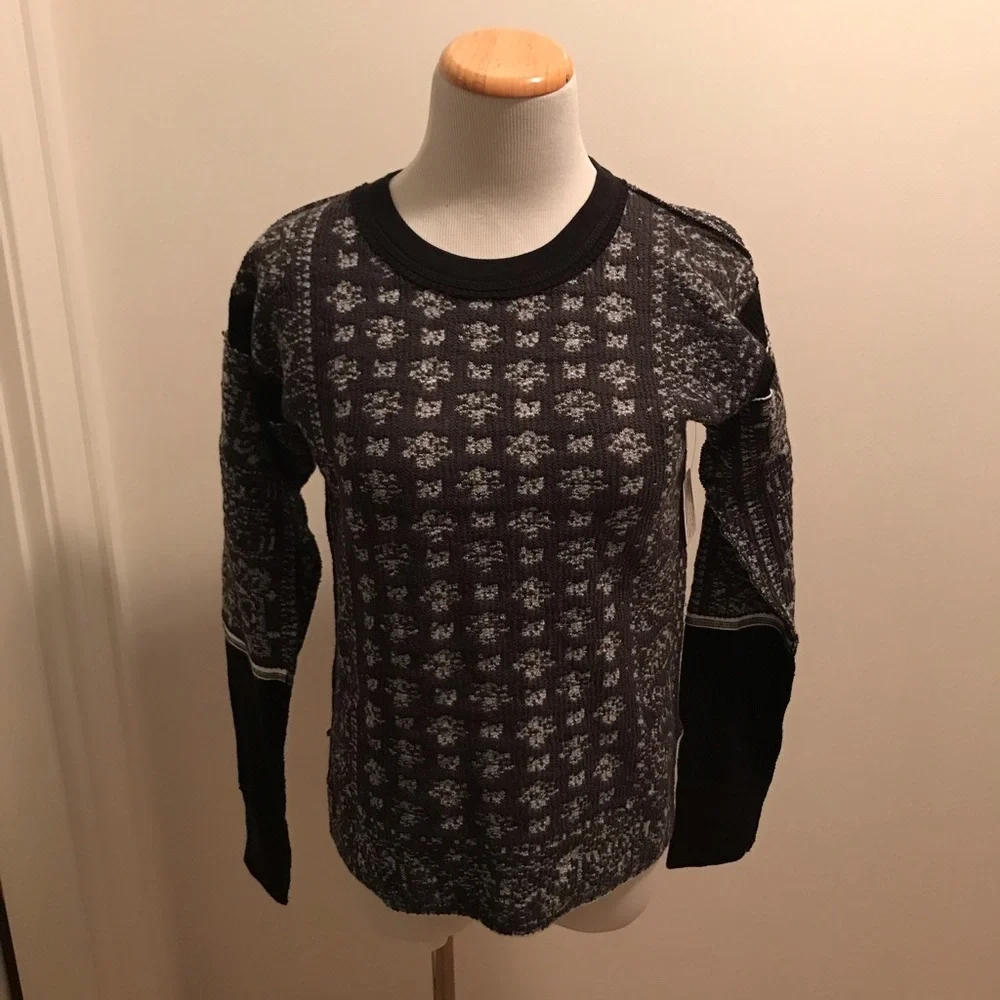 SALE NWT We the Free Stevie Layering top XS Black
